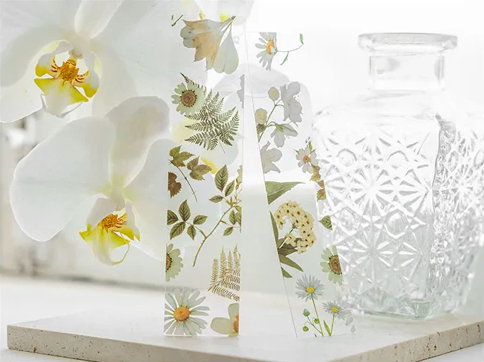 Floral Clear Bookmark Set