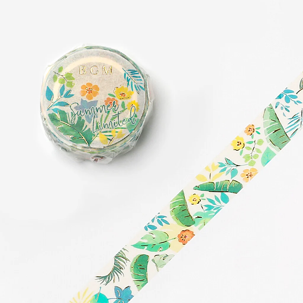 BGM Masking Tape Tropical Leaves