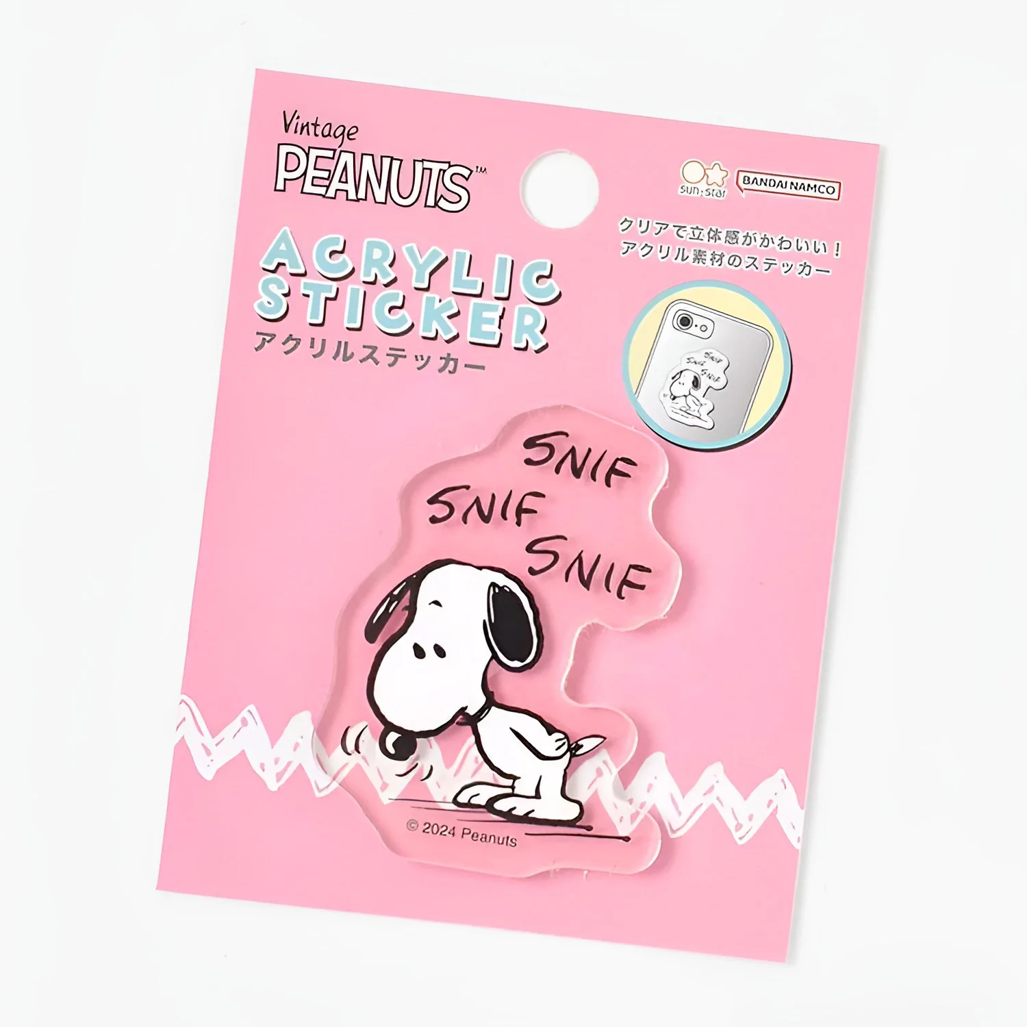 Sun Star Peanuts Acrylic Phone Sticker