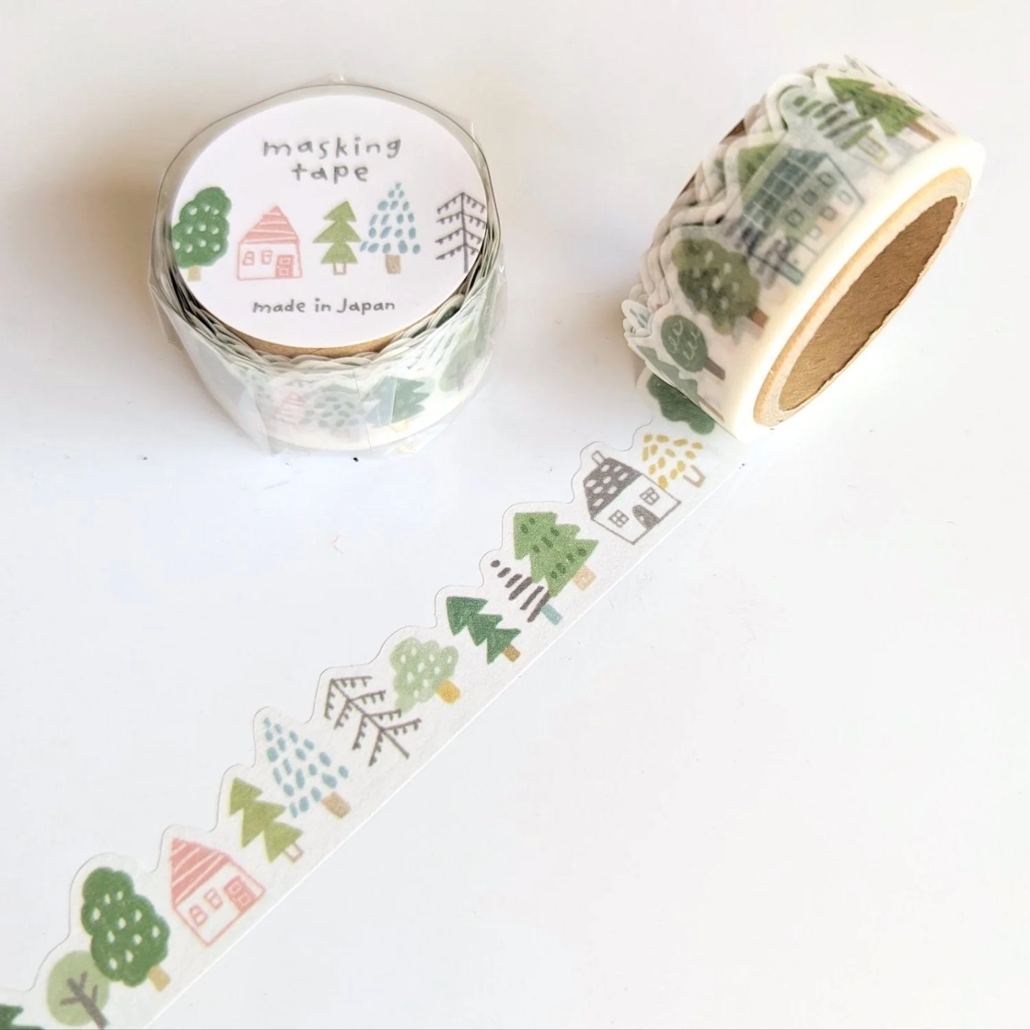 Forest Pattern Die-Cut Washtape