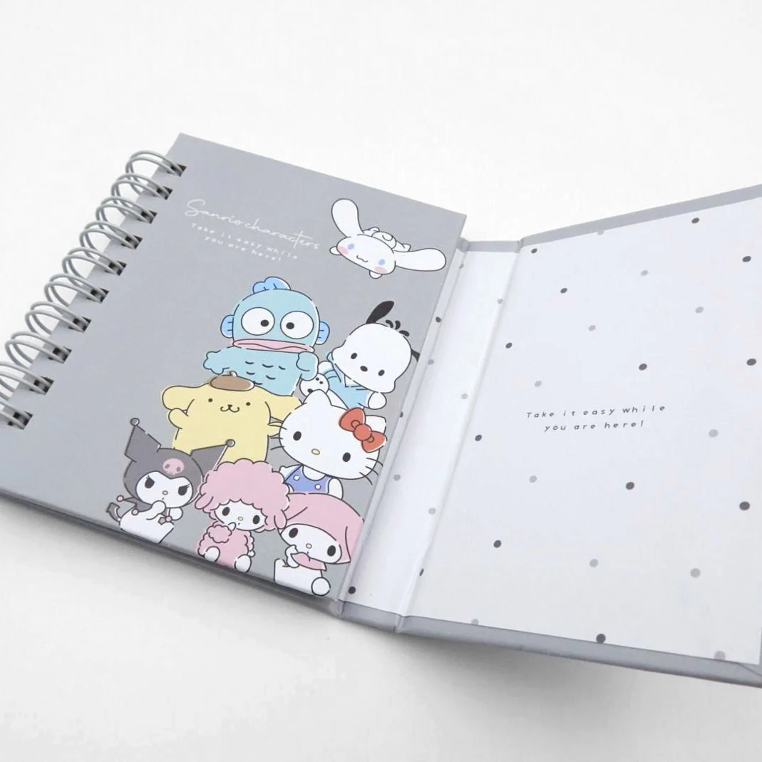 Sanrio Characters Hardcover Spiral Notebook