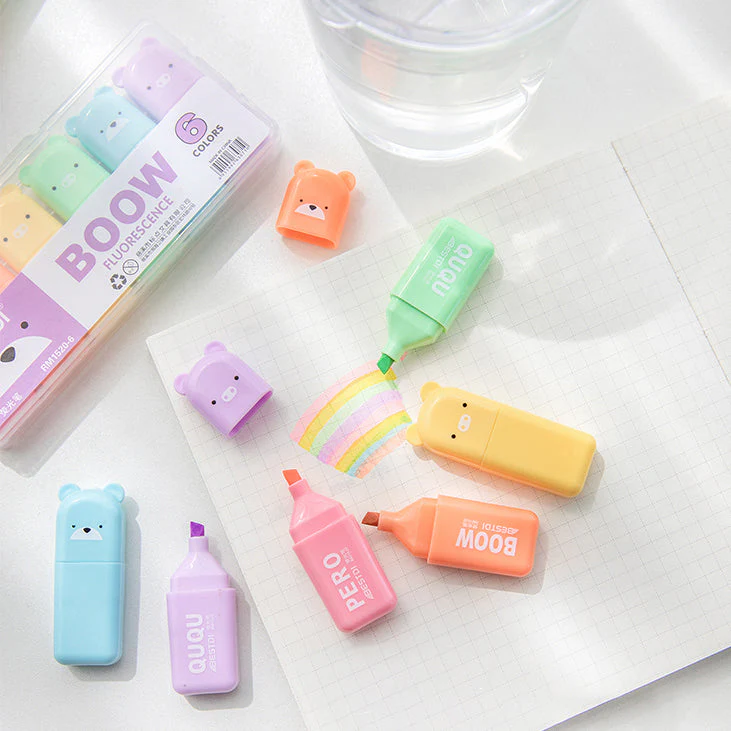 Mini Cartoon Animal Highlighters