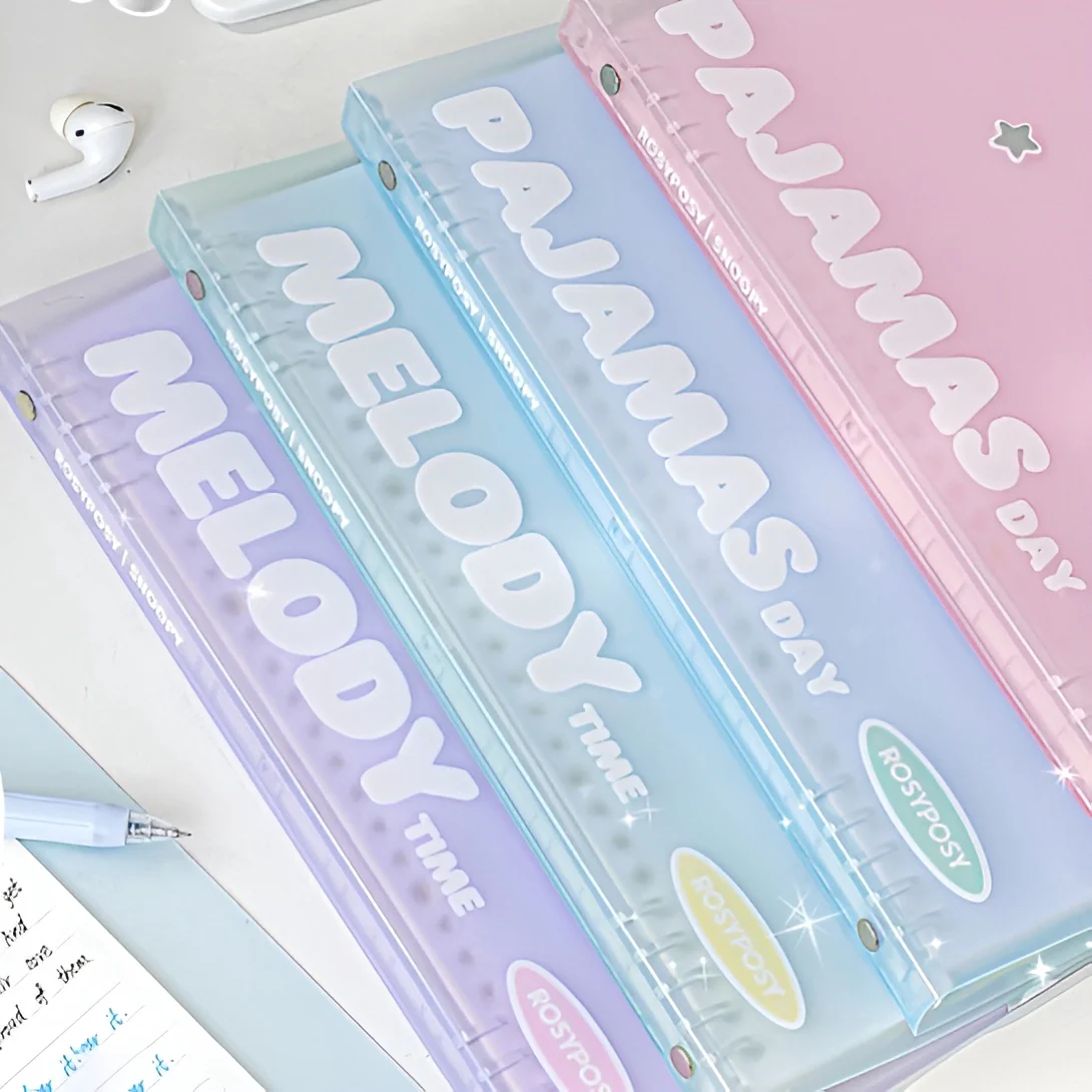 Peanuts Snoopy Rosy Posy B5 Binder Notebook