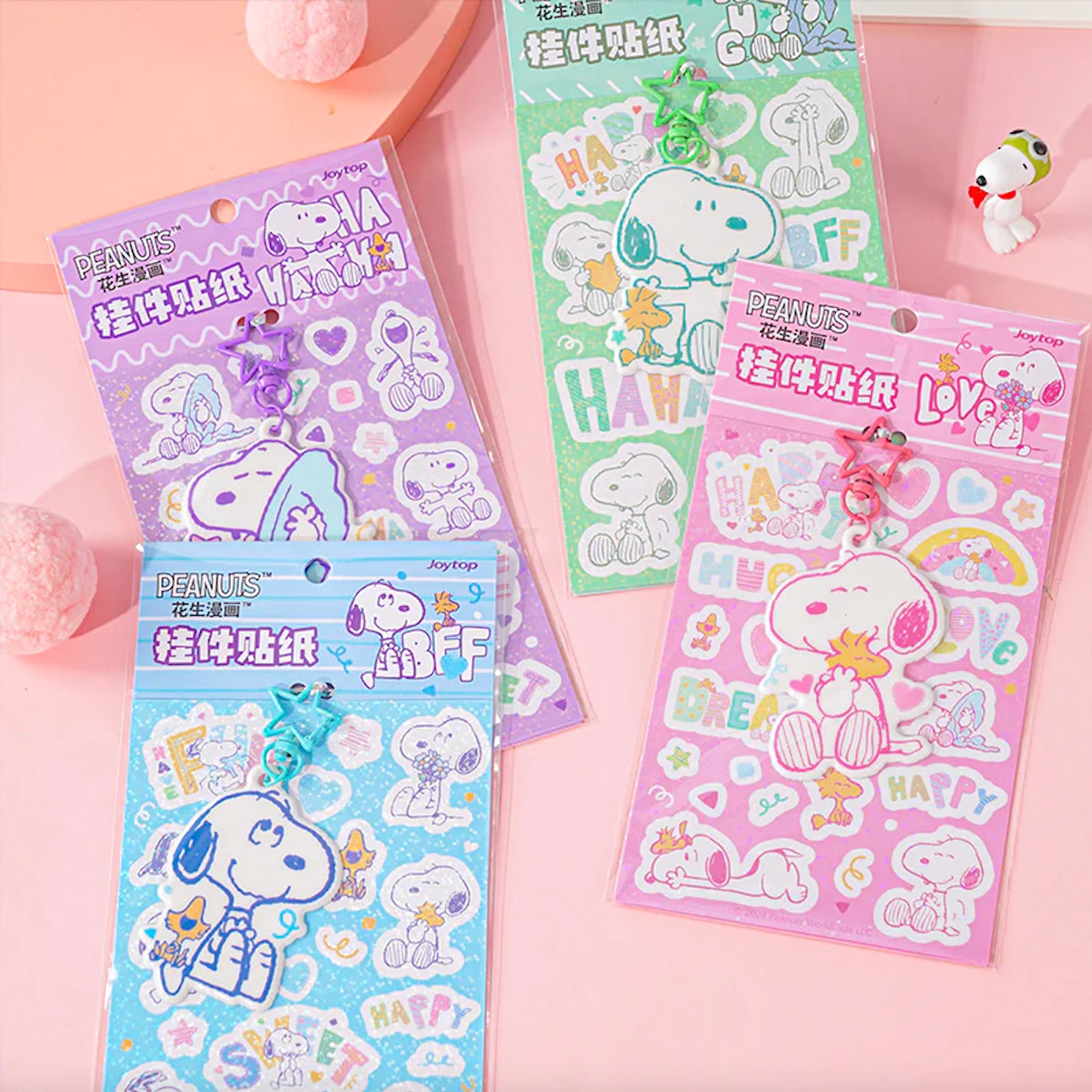 Peanuts Snoopy Holo Stickers & Pendant