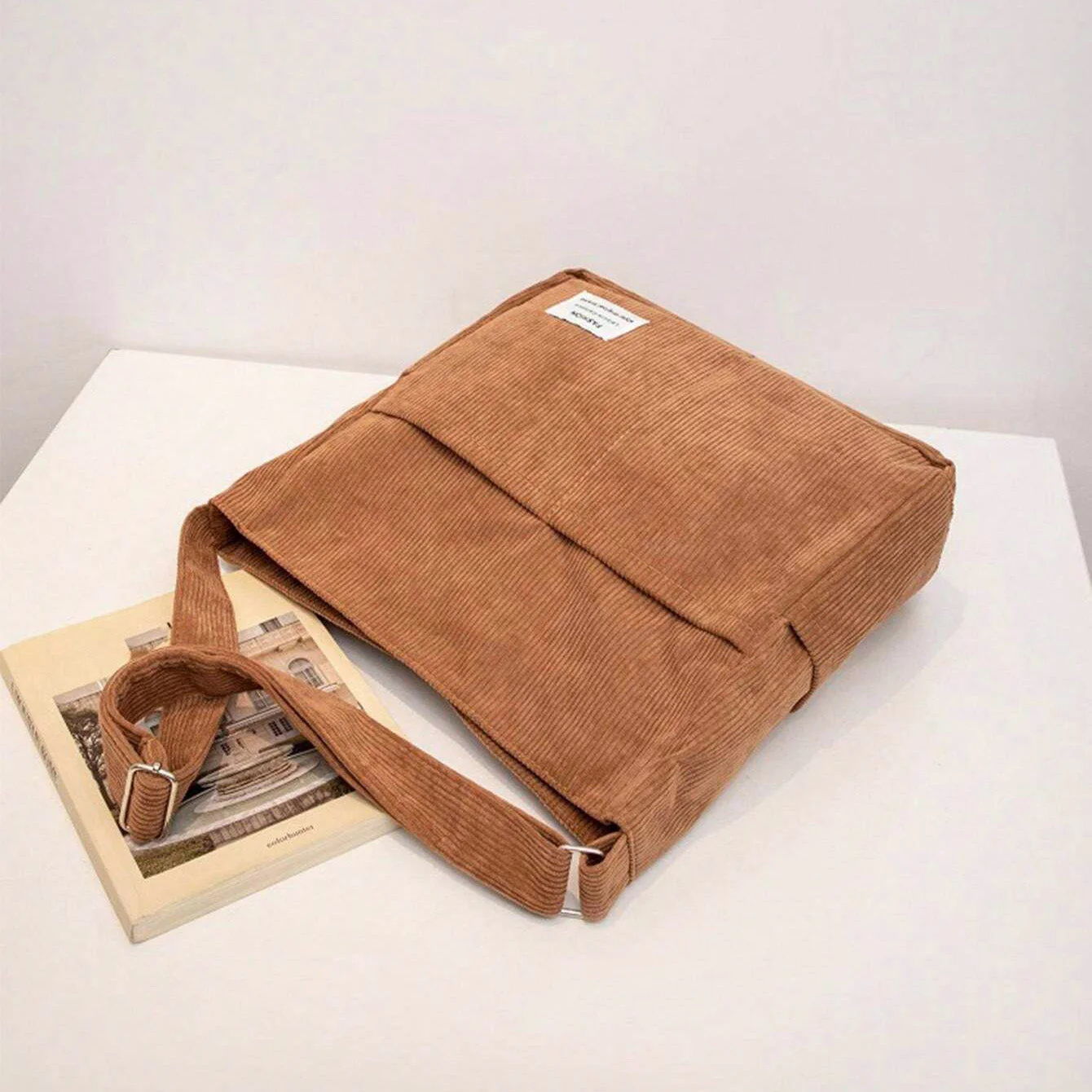 Everyday Corduroy Shoulder Tote