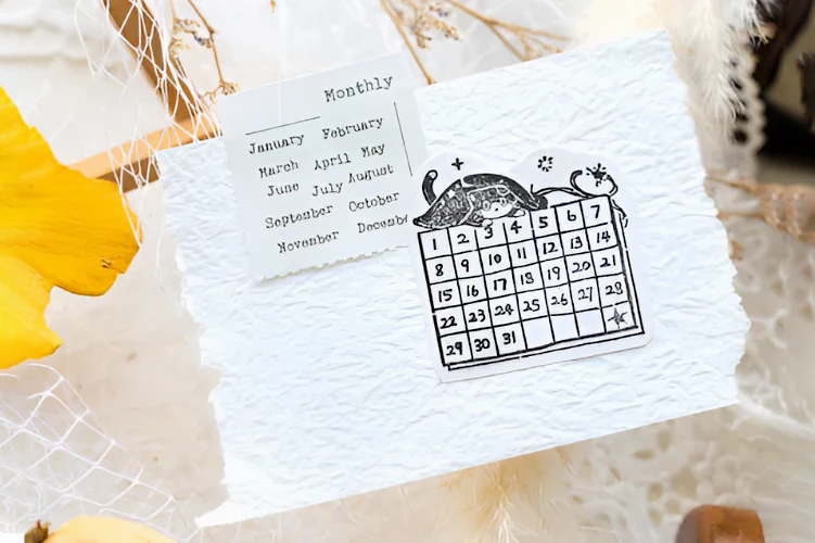 Cats Journal Wood Stamp