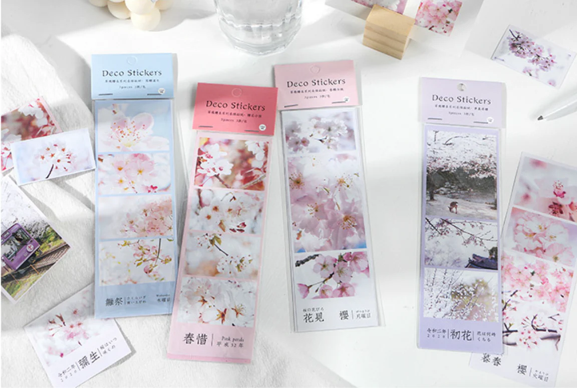 Spring Cherry Blossom Hanami Stickers