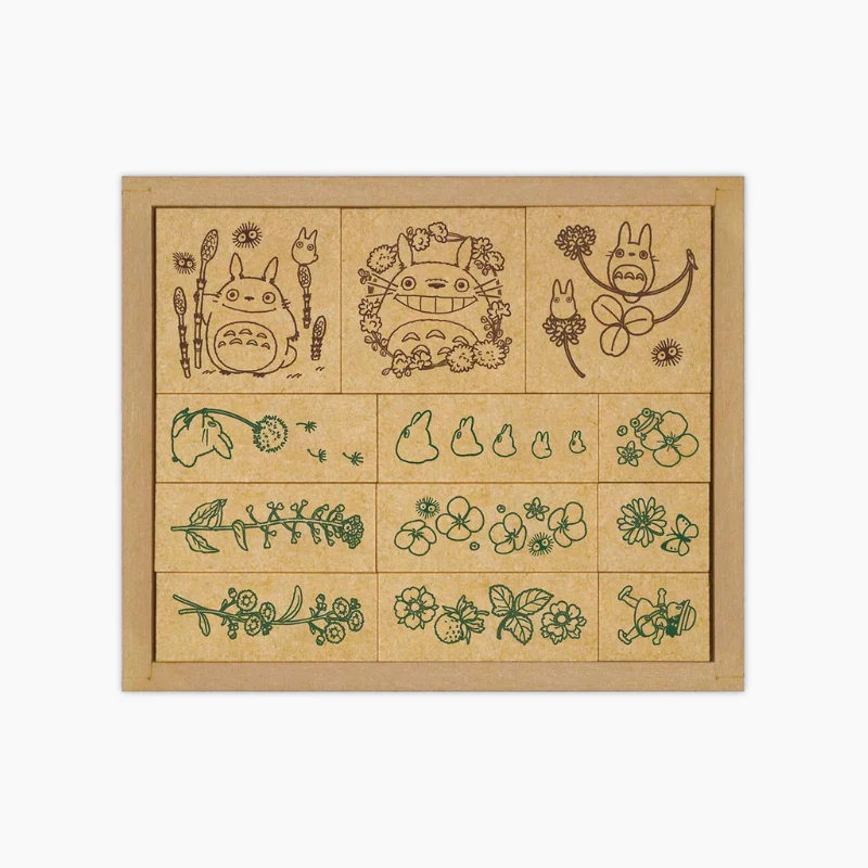 Beverly My Neighbor Totoro Flower Pattern Stamp Set