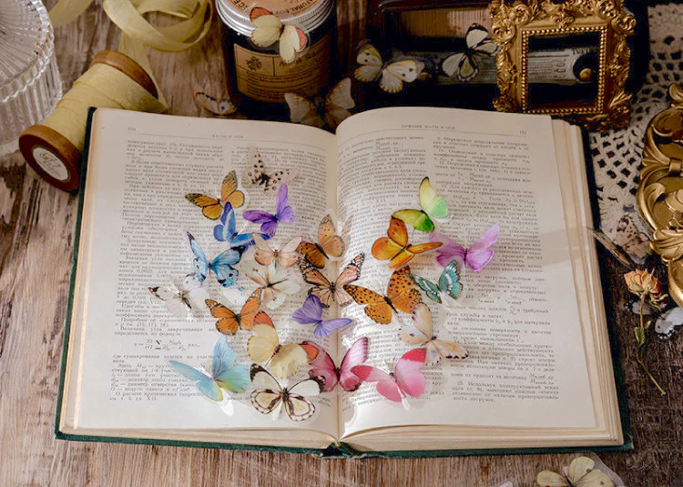 Original Deco Stickers Blue Butterflies