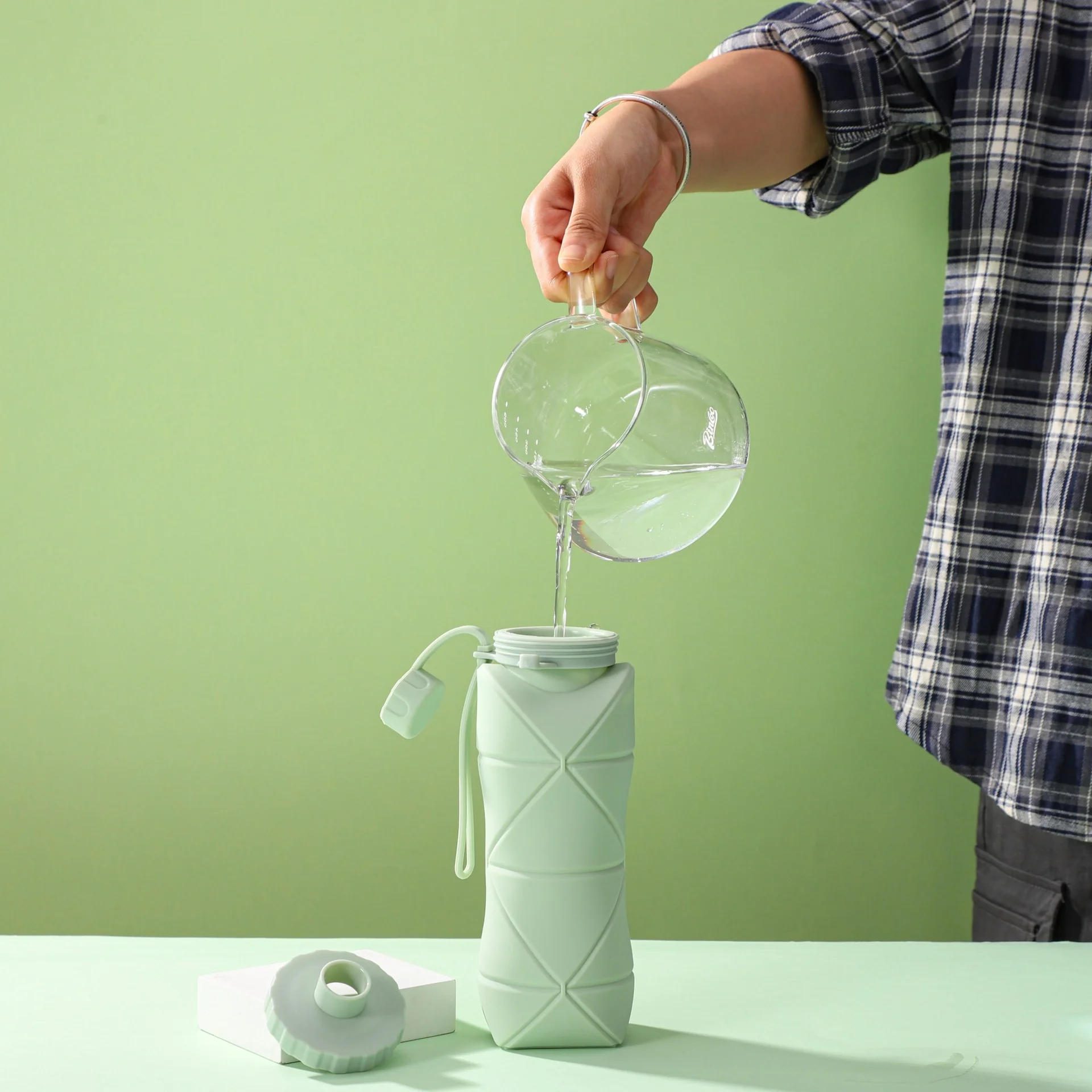 Collapsible Silicone Water Bottle