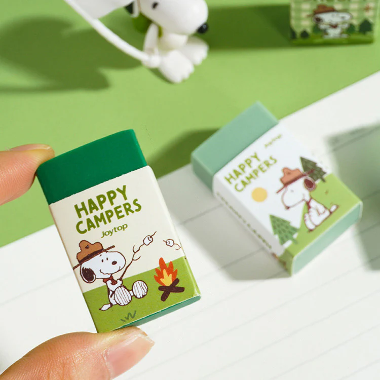 Peanuts Snoopy Happy Campers Eraser