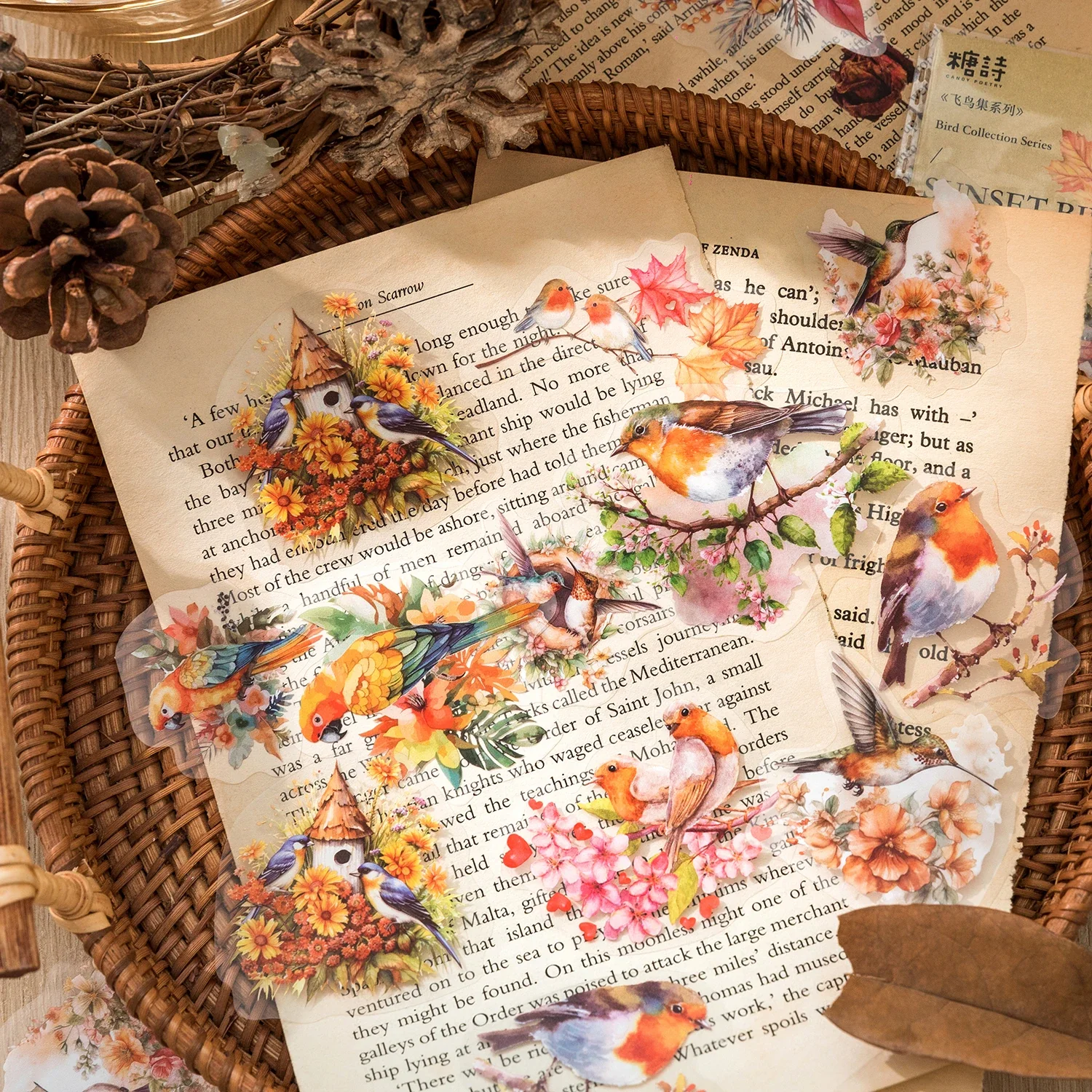 Fancy Feathers Sticker Set