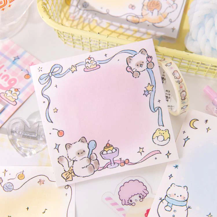 Cute Cat Chronicles Sticky Notes