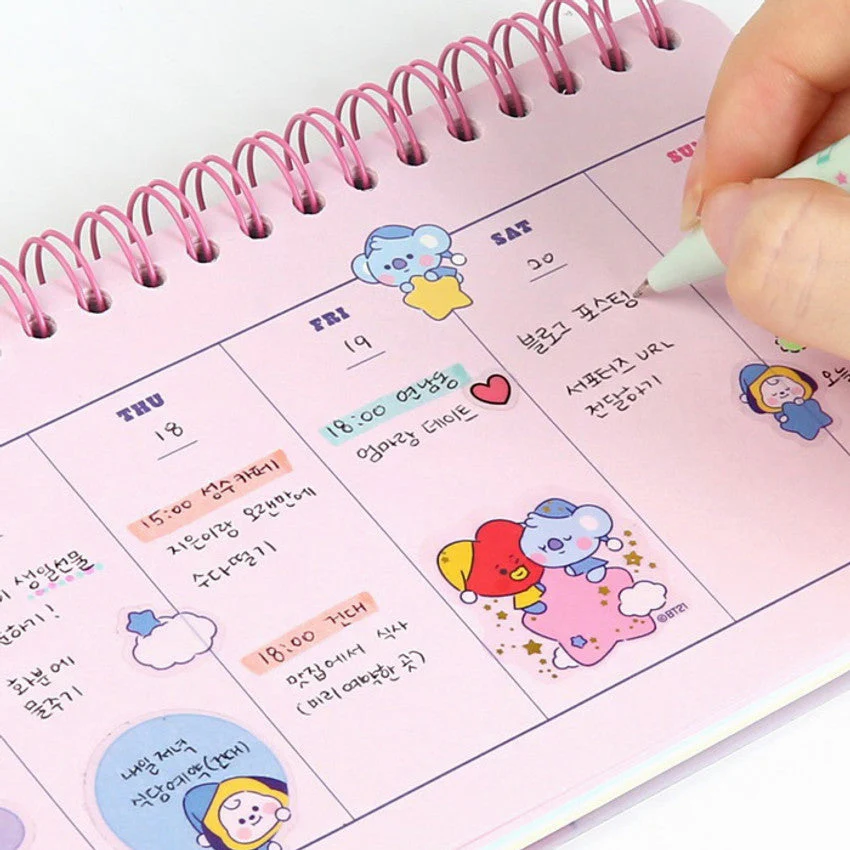 BT21 Baby Weekly Planner