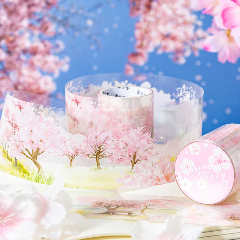 Spring Floral Clear Masking Tapes
