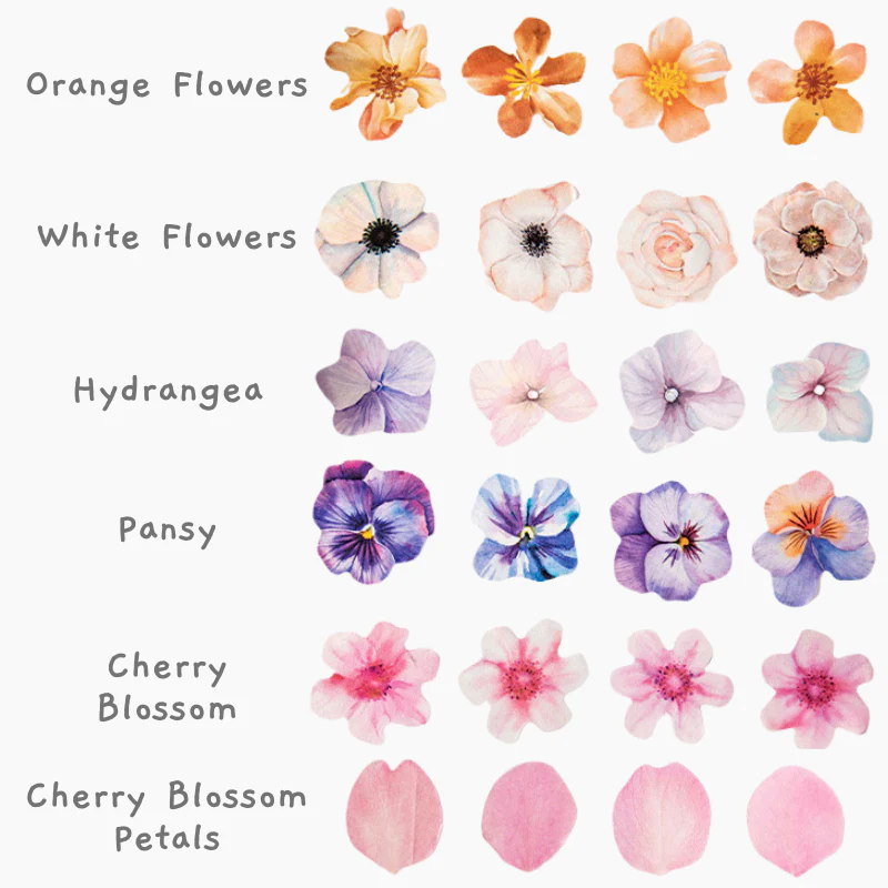 Floral Blossom Sticker Roll