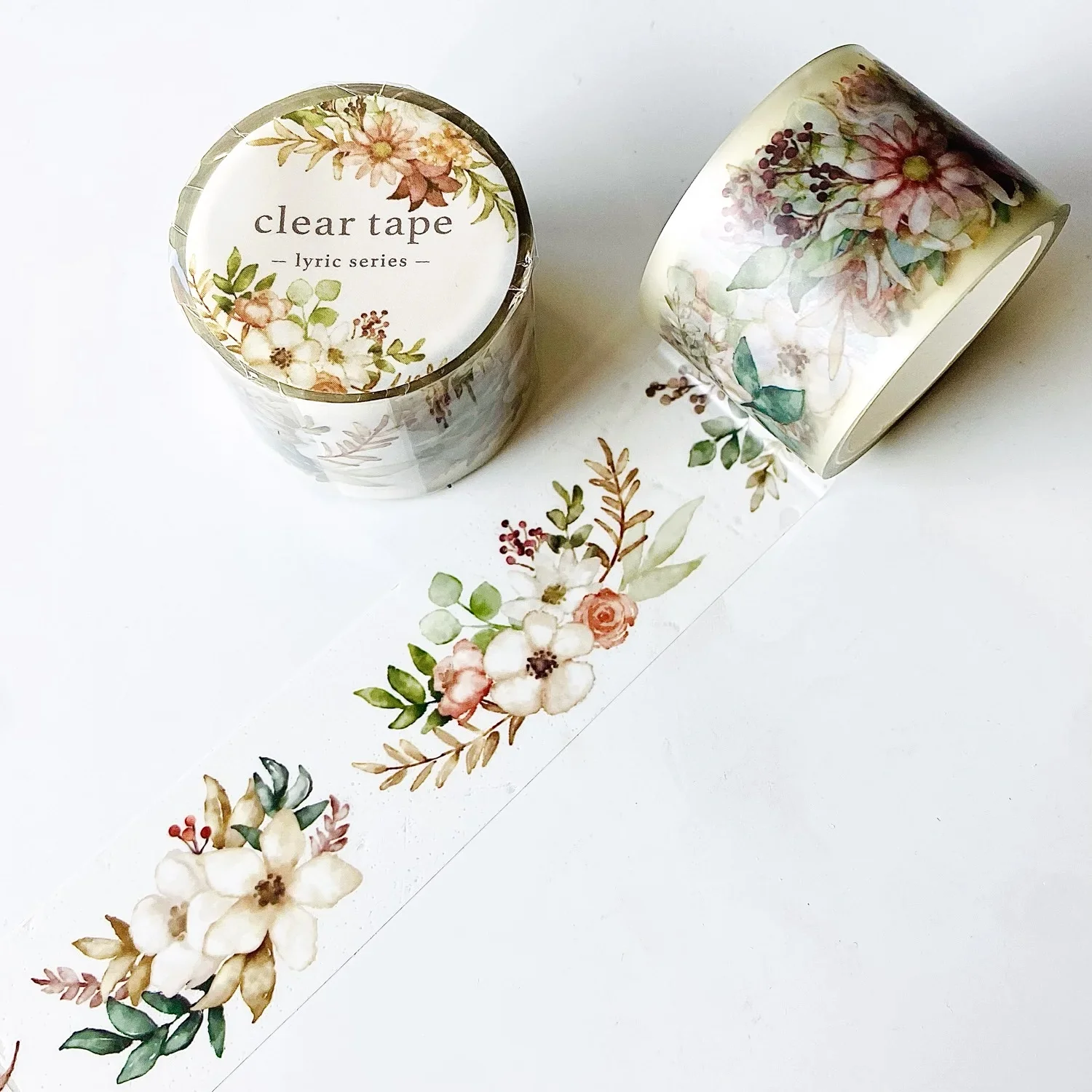 Artistic Bloom Clear Washi Tape