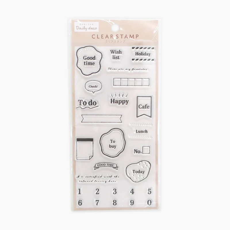 Kamio Daily Deco Clear Stamp - Daily
