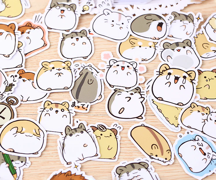 38 Pcs Cute Animal Stickers