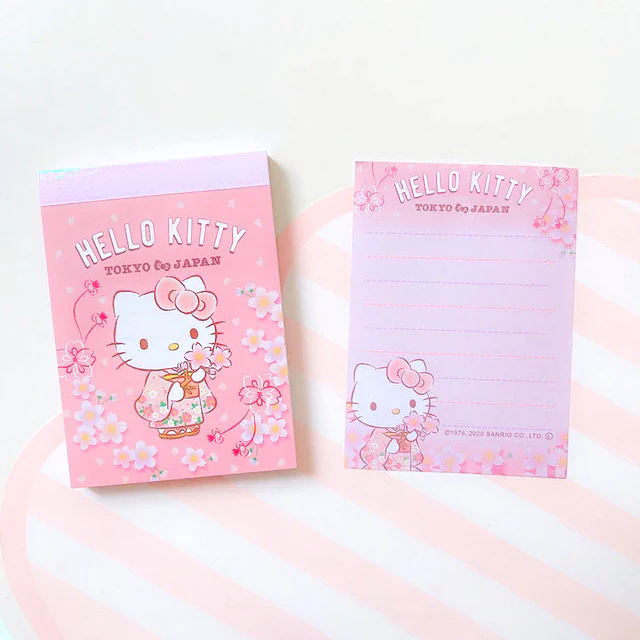 Sanrio Characters Memo Pad Sakura Hana