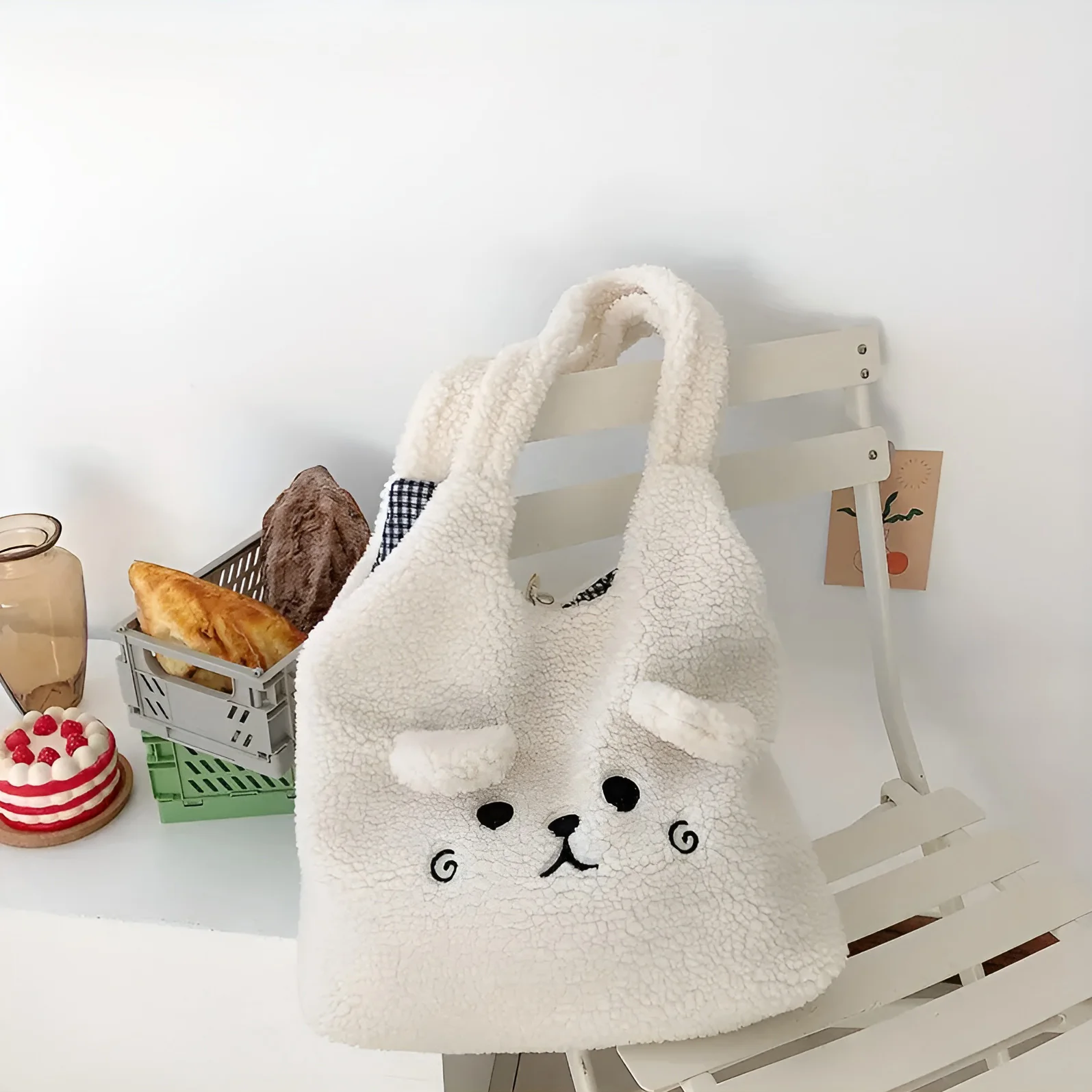 Bear Snuggler Sherpa Tote