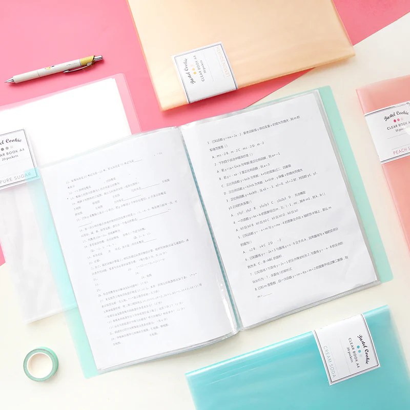 KOKUYO Pastel Cookie Clear Book