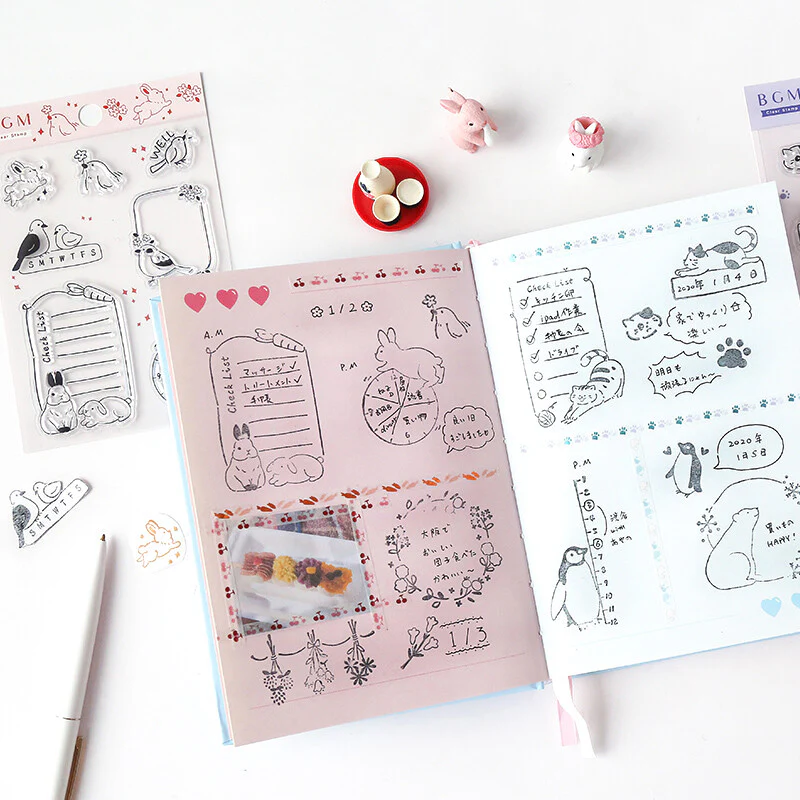 BGM Clear Stamp Flowers