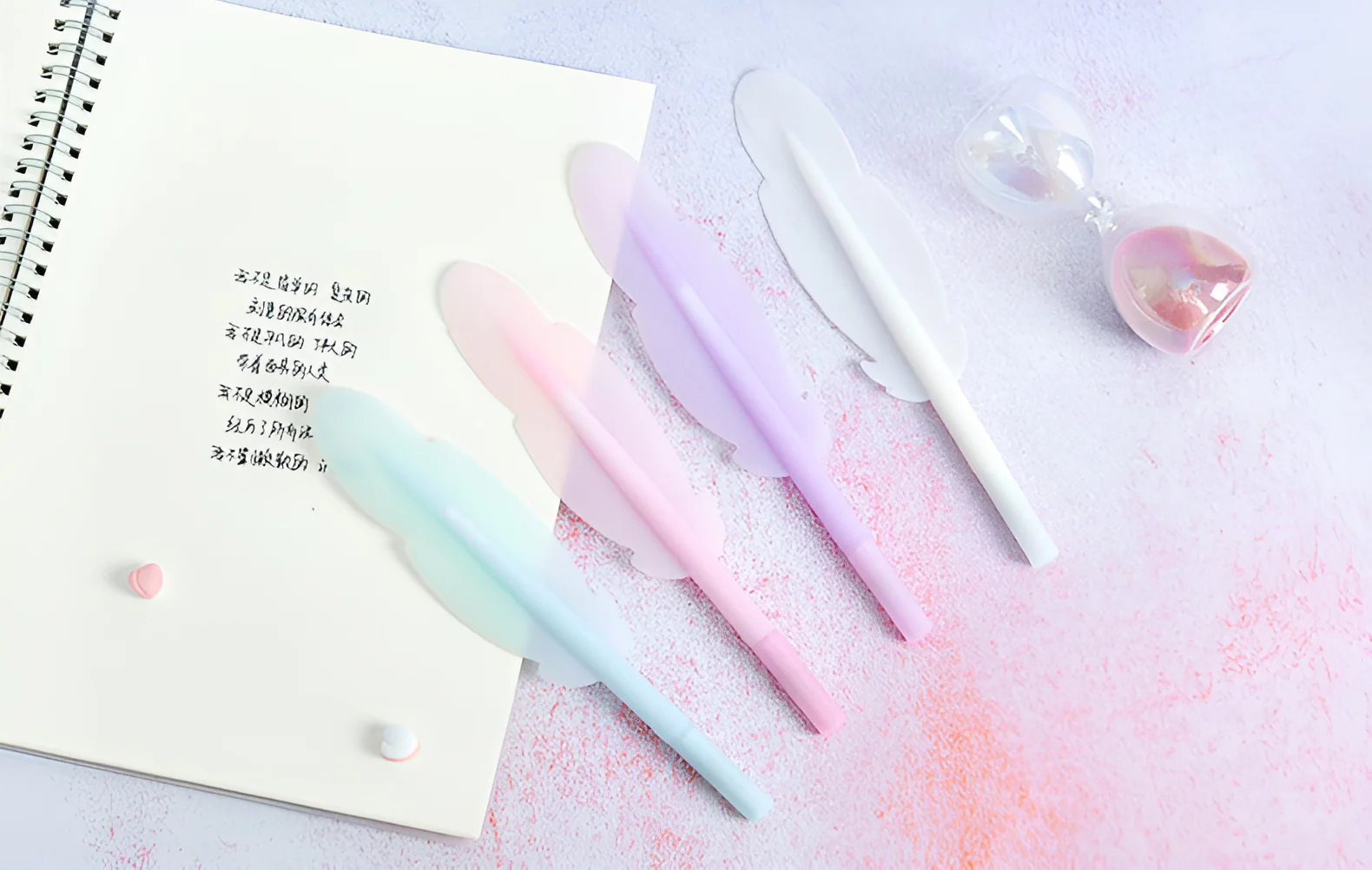 Fantasy Feather Pastel Gel Pen