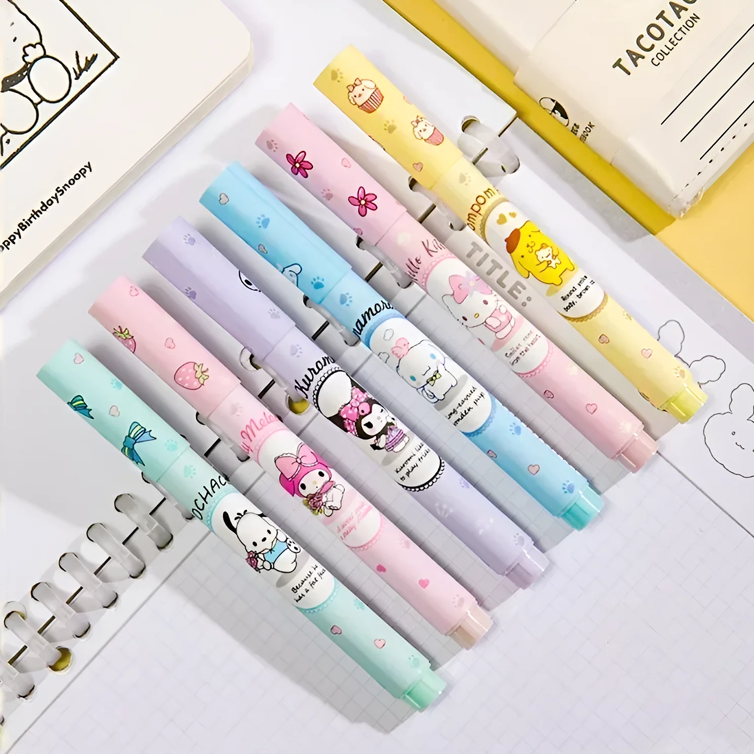 Fancy Characters Highlighters Set of 6