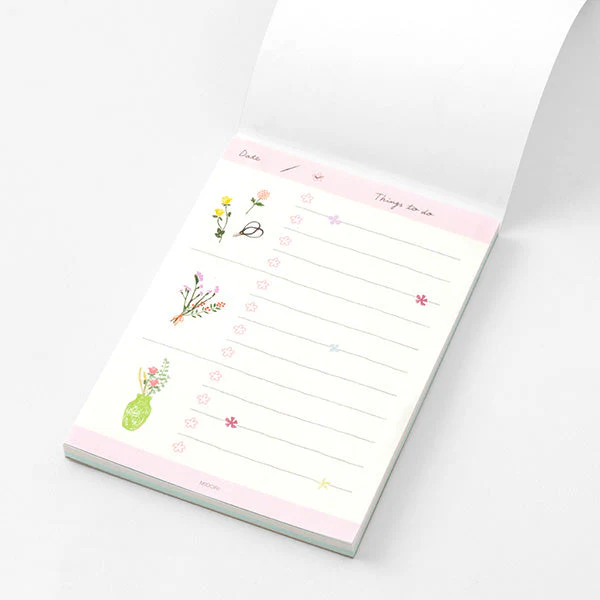 Colorful Flower Task Notebook