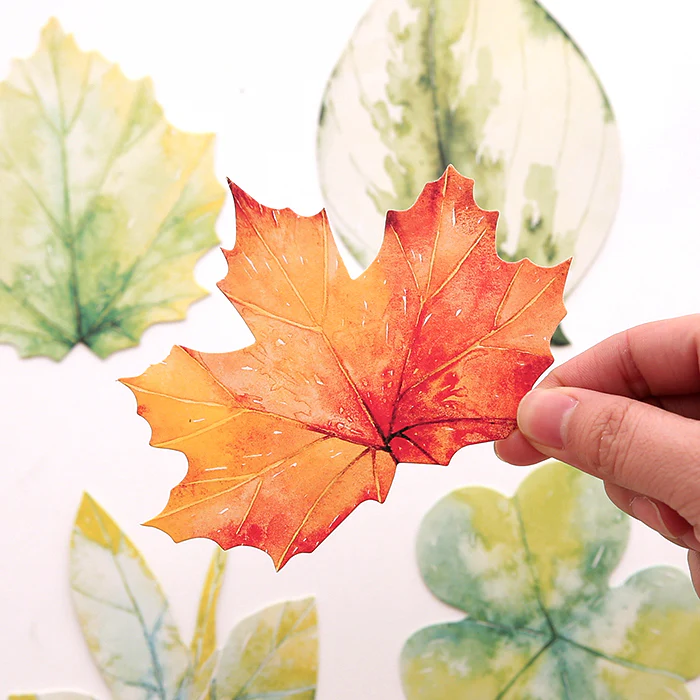 Leaf Design Greeting Cards Set of 30