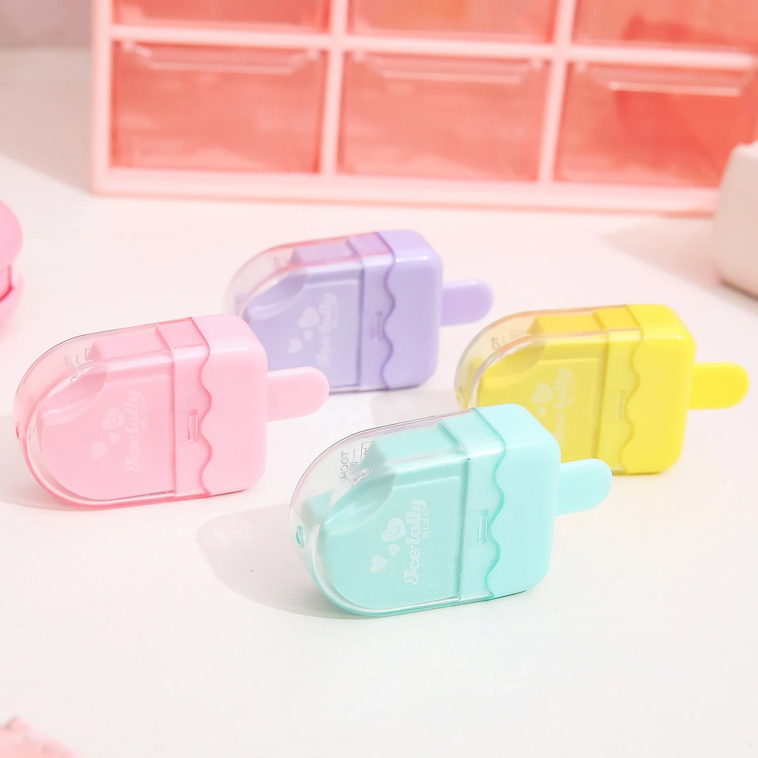 Colorful Ice Lolly Erasers