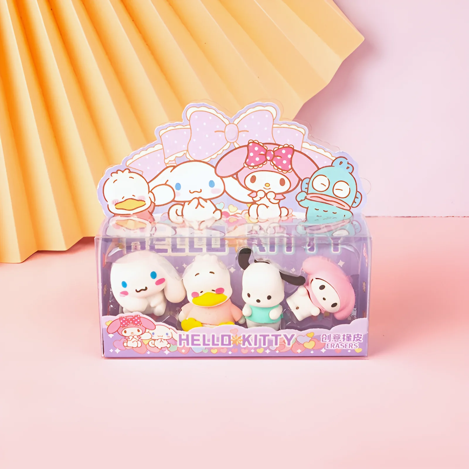Sanrio Characters Pencil Erasers Set of 4