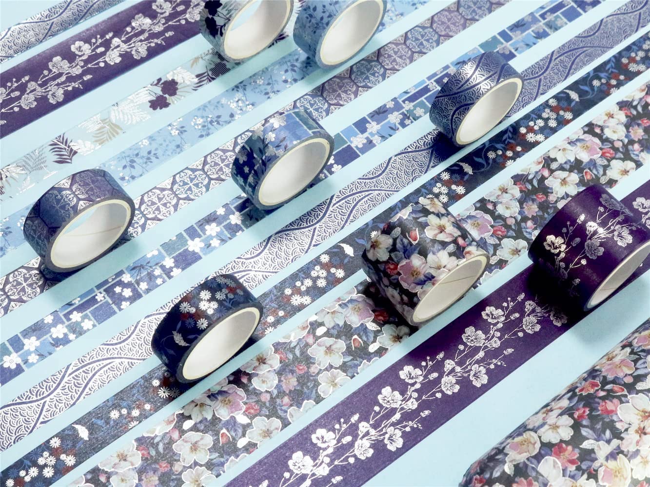 Shades of Blue Washi Tape Set