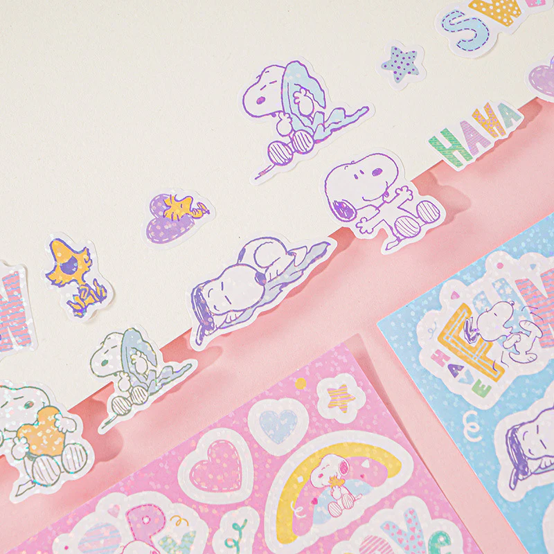 Peanuts Snoopy Holo Stickers & Pendant