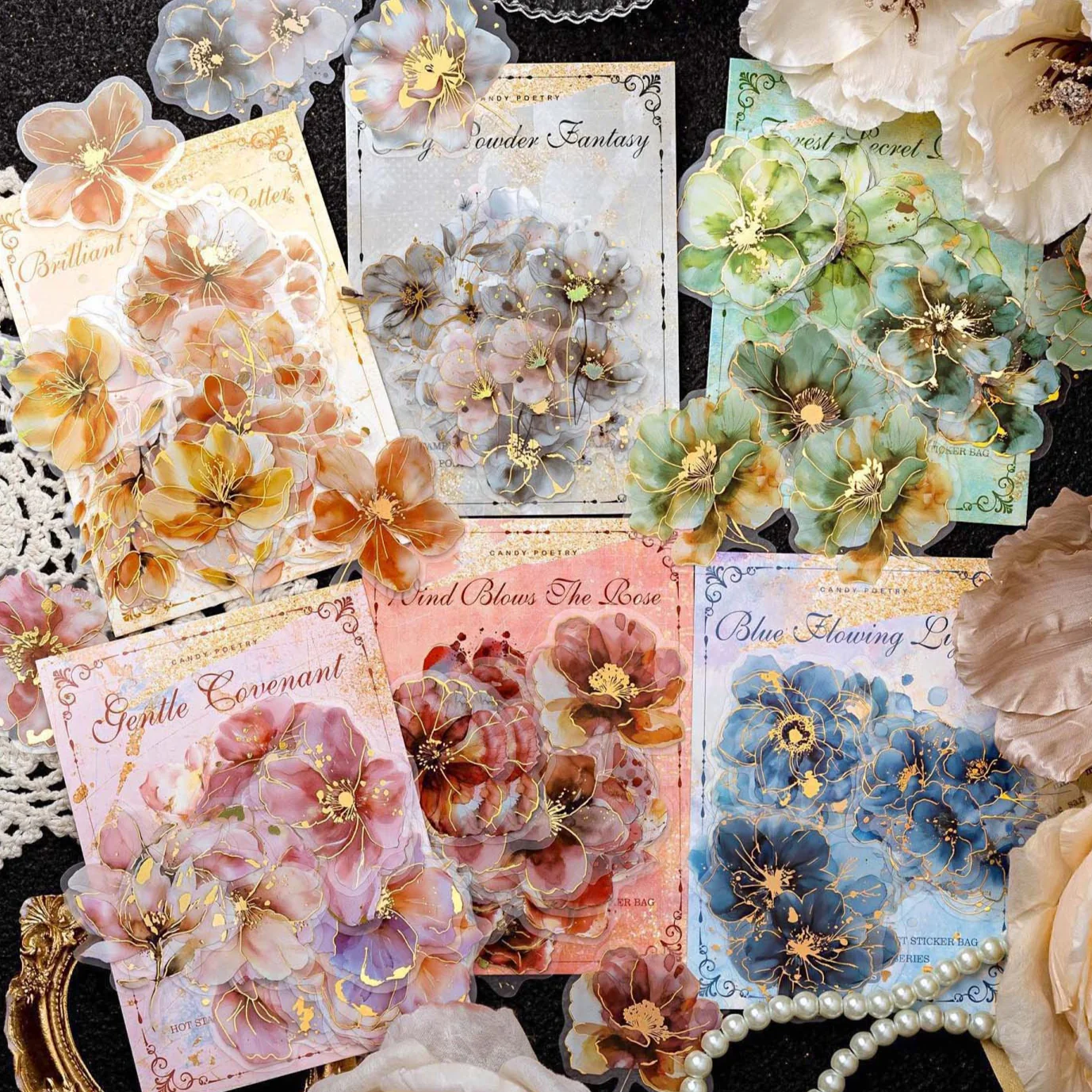 Blooming Shades Metallic Stickers