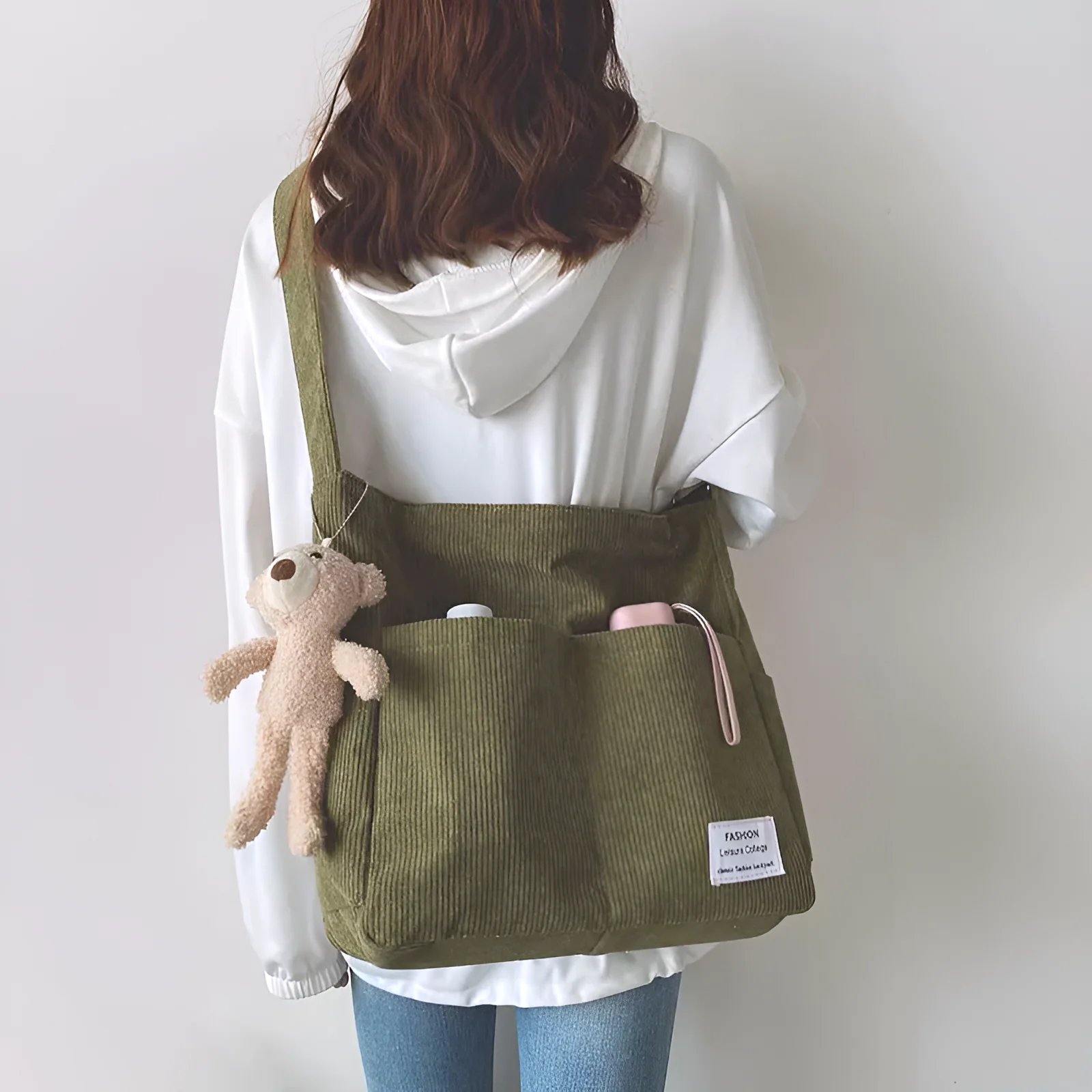 Everyday Corduroy Shoulder Tote