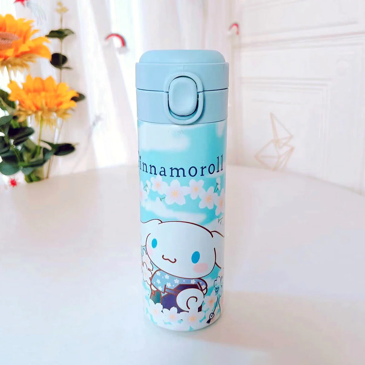 Cute Characters Water Bottle Sakura Hana