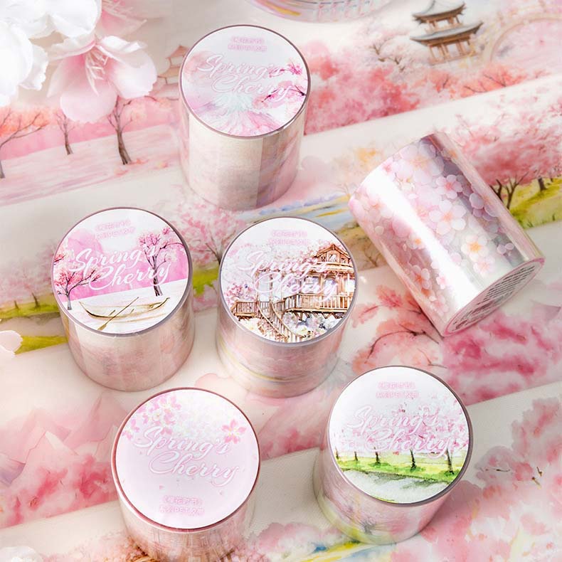 Spring Floral Clear Masking Tapes