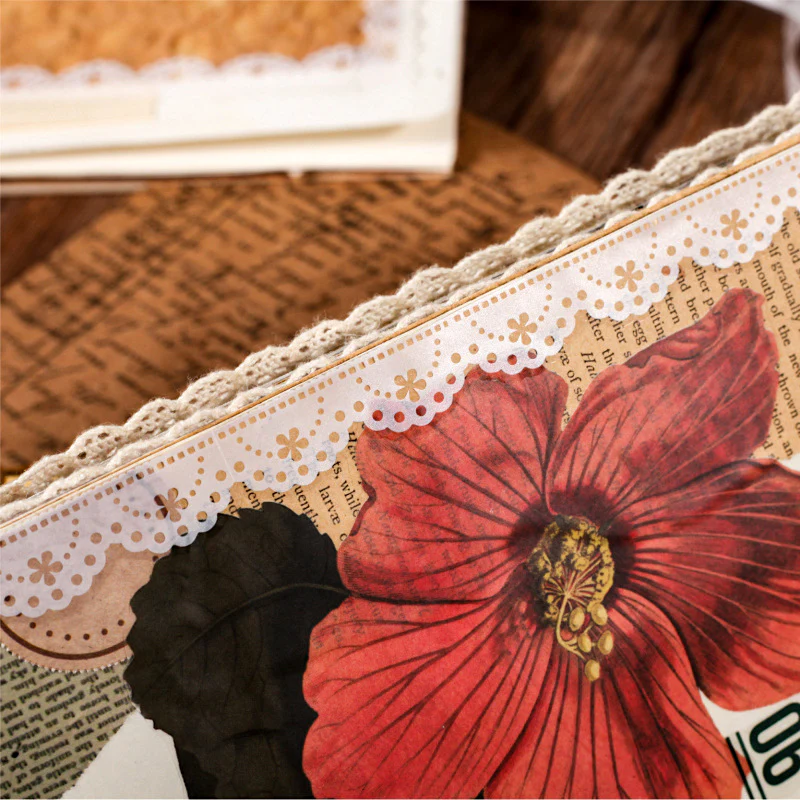 Vintage Pattern Die-Cut Masking Tape