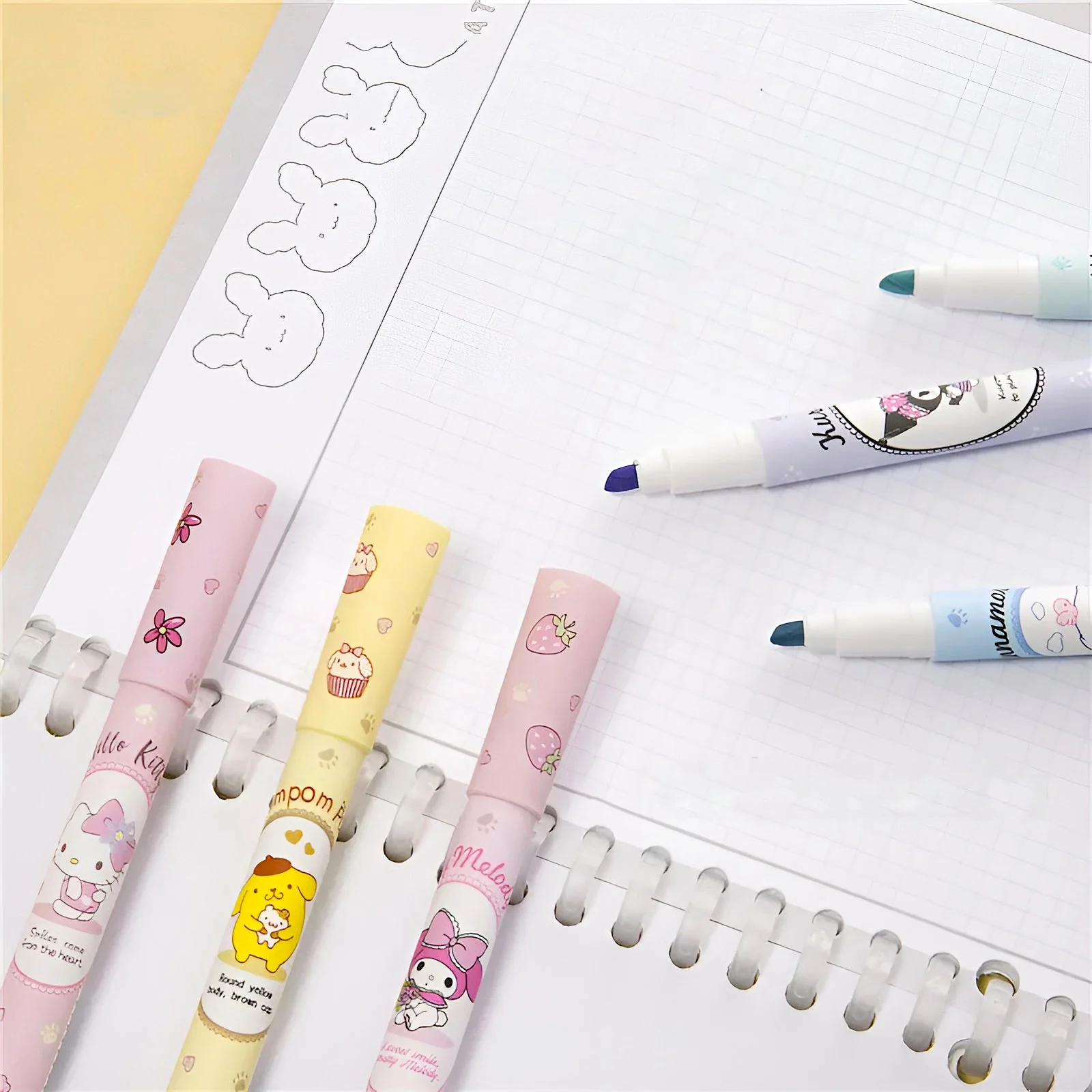 Fancy Characters Highlighters Set of 6
