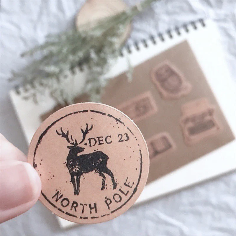 Retro Stamp Stickers