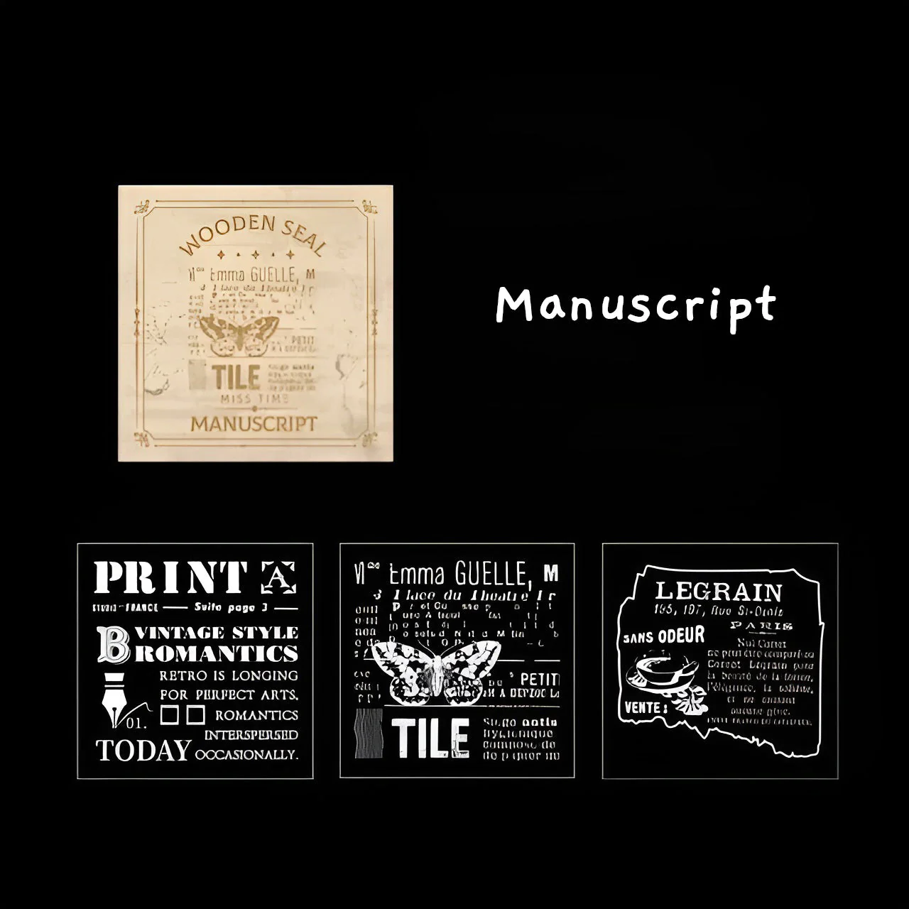 Vintage Craft Triple Stamp Cube