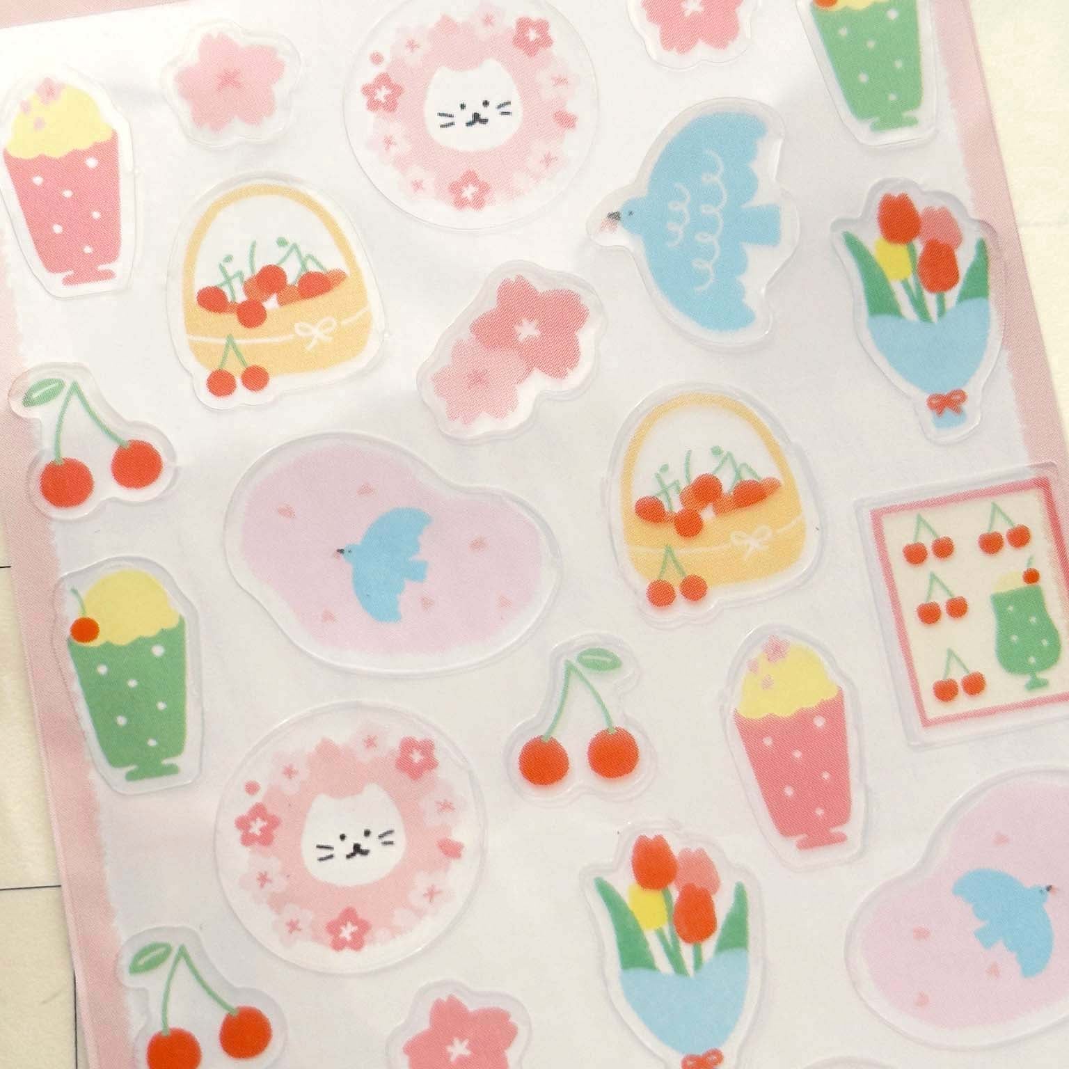 Furukawashiko Transparent Sticker Sheet Fluttering Sakura