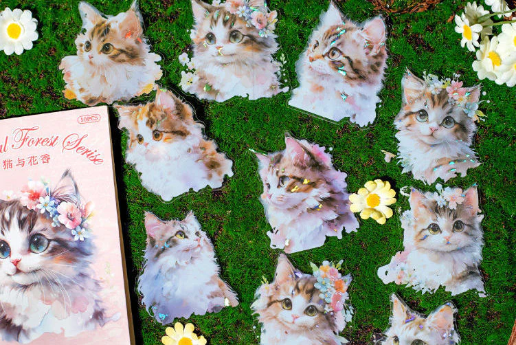 Blossom Animal Delight Holo Stickers