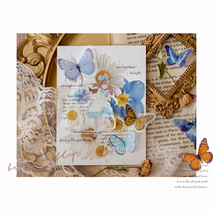 Original Deco Stickers Blue Butterflies