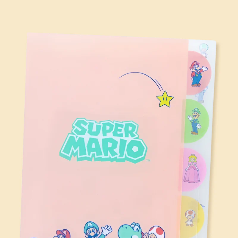 Sun Star & Nintendo Super Mario Folder With Dividers