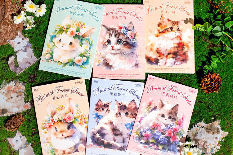 Blossom Animal Delight Holo Stickers