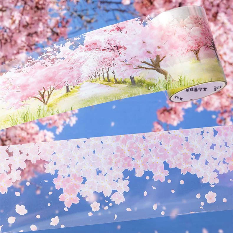 Spring Floral Clear Masking Tapes