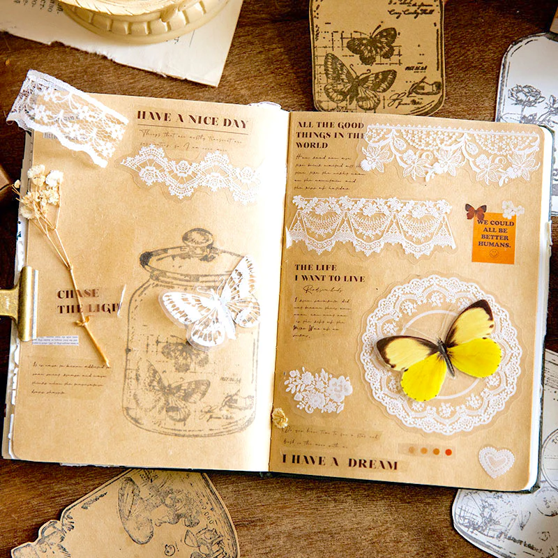 Vintage Jar Plant Stamps